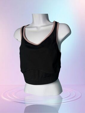 Torrid Active 1 Women Sports Bra Black Wireless Racerback Pullover
